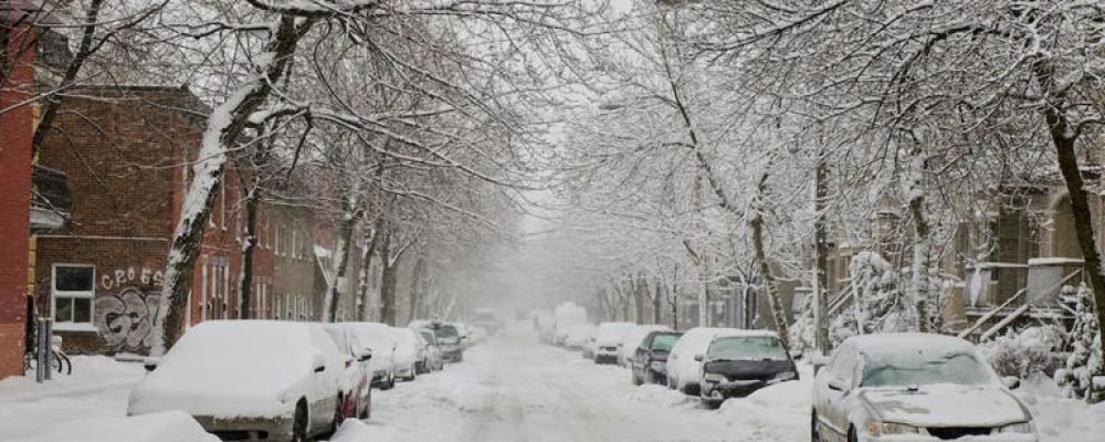 Снежный январь для Квебека.